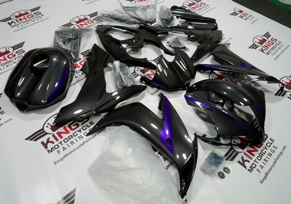 Yamaha YZF-R1 (2004-2006) Faux Carbon Fiber & Purple Fairings