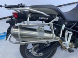 Black 38L Aluminum Motorcycle Storage Side Boxes at KingsMotorcycleFairings.com