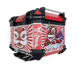 45L Aluminum Motocycle Top Box Storage Red White Chinese Lion at KingsMotorcycleFairings.com