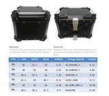 45L Aluminum Motorcycle Top Box Storage at KingsMotorcycleFairings.com 