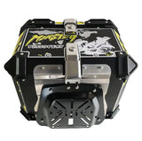 45L Aluminum Motorcycle Top Box Storage Black Monster at KingsMotorcycleFairings.com