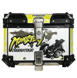 45L Aluminum Motorcycle Top Box Storage Yellow Monster at KingsMotorcycleFairings.com