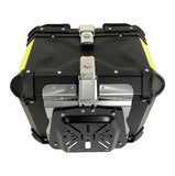 55L Aluminum Motorcycle Top Box Storage Black Neon X at KingsMotorcycleFairings.com