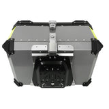 Silver Neon 65L Aluminum Motorcycle Top Box Storage at KingsMotorcycleFairings.com