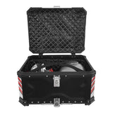 Motorcycle Top Box 85 Liter - Black Red X