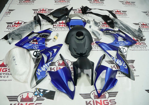 BMW S1000RR (2009-2014) Matte Black, Matte Blue, Matte Silver Fairings at KingsMotorcycleFairings.com