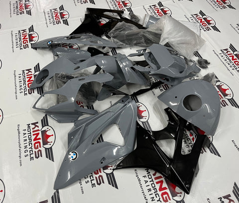 BMW S1000RR (2009-2014) Nardo Gray & Black Fairings at KingsMotorcycleFairings.com