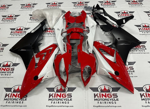 BMW S1000RR (2015-2016) Red, White & Matte Black Fairings at KingsMotorcycleFairings.com