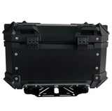 Black 35L Aluminum Motocycle Top Box Storage at KingsMotorcycleFairings.com