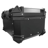 Black 35L Aluminum Motocycle Top Box Storage at KingsMotorcycleFairings.com