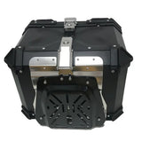 Black 45L Aluminum Motorcycle Top Box Storage at KingsMotorcycleFairings.com 