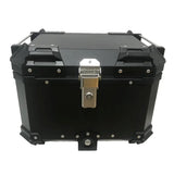 Black 45L Aluminum Motocycle Top Box Storage at KingsMotorcycleFairings.com  