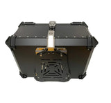 Black 65L Aluminum Motorcycle Top Box Storage at KingsMotorcycleFairings.com