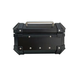 Black & Silver 25L Aluminum Motorcycle Top Box at KingsMotorcycleFairings.com 