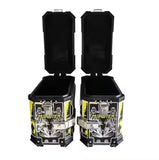 Black Monster 38L Aluminum Motocycle Storage Side Boxes at KingsMotorcycleFairings.com