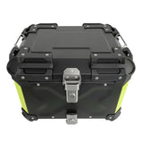 Black Neon 35L Aluminum Motorcycle Top Box Storage at KingsMotorcycleFairings.com