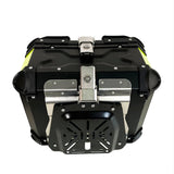 Black Neon 35L Aluminum Motorcycle Top Box Storage at KingsMotorcycleFairings.com