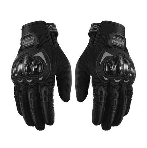 Black RT Motorcycle Gloves