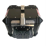 Black Red 45L Aluminum Motocycle Top Box Storage at KingsMotorcycleFairings.com