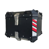 Black Red 45L Aluminum Motocycle Top Box Storage at KingsMotorcycleFairings.com