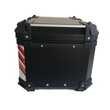 Black Red 45L Aluminum Motocycle Top Box Storage at KingsMotorcycleFairings.com