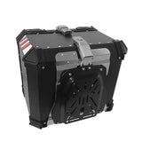 Black Red 55L Aluminum Motorcycle Top Box Storage at KingsMotorcycleFairings.com