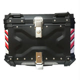 Black Red X 55L Aluminum Motorcycle Top Box Storage at KingsMotorcycleFairings.com