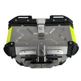 Black Silver Neon 35L Aluminum Motorcycle Top Box Storage at KingsMotorcycleFairings.com!