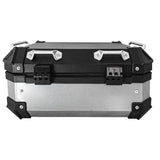 Black & Silver Aluminum Motorcycle Top Boxes at KingsMotorcycleFairings.com