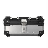 Black & Silver Aluminum Motorcycle Top Boxes at KingsMotorcycleFairings.com