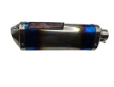 Blue, Silver Motor Vehicle Exhaust (50-200cc) S114 at KingsMotorcycleFairings.com