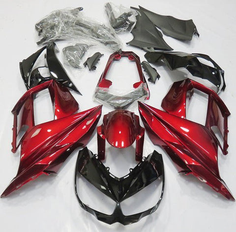 Candy Apple Red and Black fairing kit for Kawasaki NINJA 1000 2014, 2015, 2016 motorcycles at KingsMotorcycleFairings.com