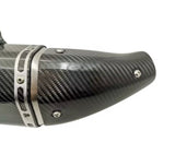 Carbon Fiber K153 Motorcycle Exhaust (400-1200cc) from KingsMotorcycleFairings.com