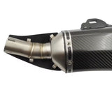 Carbon Fiber K153 Motorcycle Exhaust (400-1200cc) from KingsMotorcycleFairings.com