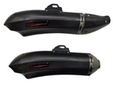 Carbon Fiber K153 Motorcycle Exhaust (400-1200cc) from KingsMotorcycleFairings.com