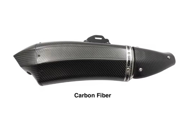 Carbon Fiber K153 Motorcycle Exhaust (400-1200cc) from KingsMotorcycleFairings.com 