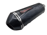 Carbon Fiber Motorcycle Exhaust Muffler (150-400cc) at KingsMotorcycleFairings.com