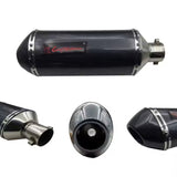 Carbon Fiber Motorcycle Exhaust Muffler (150-400cc) at KingsMotorcycleFairings.com