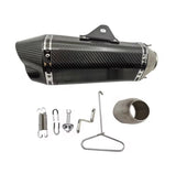 Carbon Fiber Motorcycle Exhaust (420x250mm) Universal at KingsMotorcycleFairings.com 