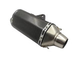 Carbon Fiber Motorcycle Exhaust (420x250mm) Universal at KingsMotorcycleFairings.com 