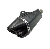 Carbon Fiber Motorcycle Exhaust (420x250mm) Universal at KingsMotorcycleFairings.com 