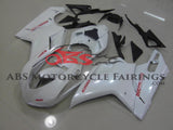 Ducati 1098 Fairings (2007-2014) White, Red at KingsMotorcycleFairings.com