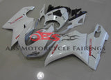 Ducati 1098 (2007-2014) White, Red Corse Fairings at KingsMotorcycleFairings.com