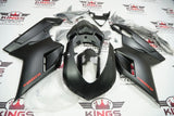 Ducati 1098s (2007-2012) Matte Black, Red Fairings at KingsMotorcycleFairings.com