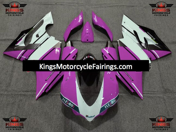 Ducati 1299 Panigale Fairings (2015-2016) Pink, White, Black at KingsMotorcycleFairings.com