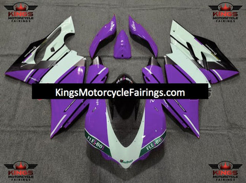 Ducati 1299 Panigale Fairings (2015-2016) Purple, White, Black at KingsMotorcycleFairings.com