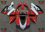 Ducati 1299 Panigale Fairings (2015-2016) Red, White, Black Stripe at KingsMotorcycleFairings.com