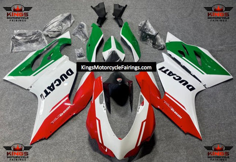 Ducati 1299 Panigale Fairings (2015-2016) White, Red, Green at KingsMotorcycleFairings.com