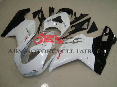 Ducati 848 Fairings (2007-2014) White, Black, Red at KingsMotorcycleFairings.com