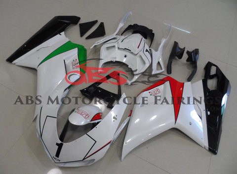 Ducati 848 Fairings (2007-2014) White, Red, Green, Black at KingsMotorcycleFairings.com